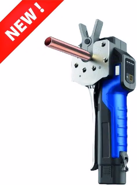 Cartellatrice a batteria per tubi in rame Fumasi colore blu