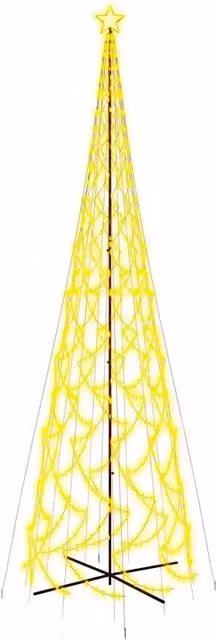 Albero di Natale a Cono-Luci decorative natalizie Bianco Caldo 3000 LED 230x800 cm