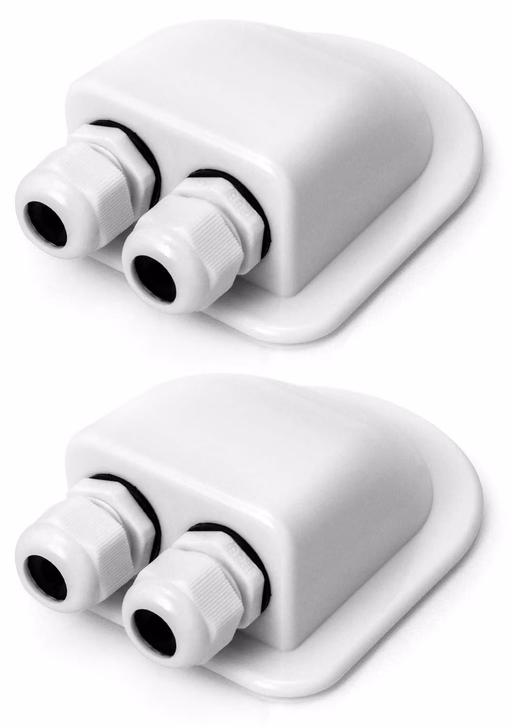 Passaggio per cavi per tetto, composto da 2 parti, grado di protezione IP68 (impermeabile), realizzato in materiale ABS, adatto per impianti solari e sistemi di climatizzazione