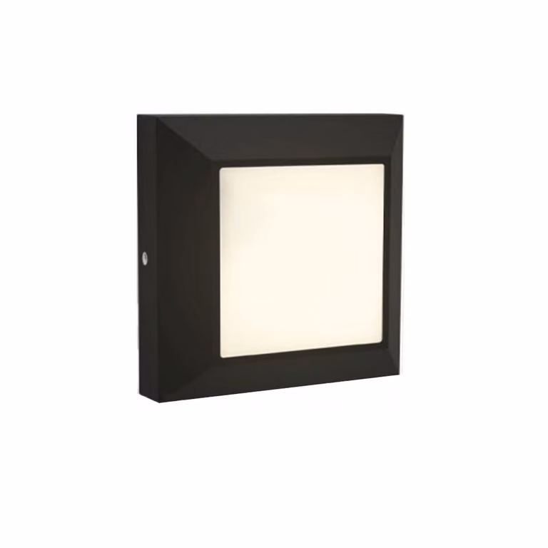 LUTEC Helena LED applique da esterno bianco caldo 4,5W IP54 nero opaco