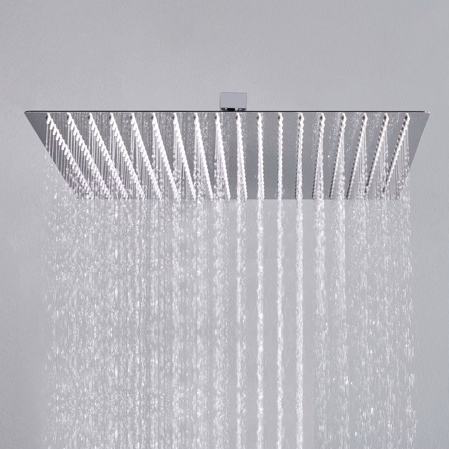 Doccia a soffitto, 40x40 cm, cromata, per bagno