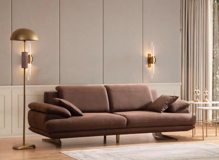 Luxuriöser Dreisitzer Designer 3-Sitzer Wohnzimmer Exklusive Couchen