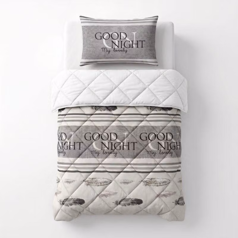 Sleeptime, coperta "Lazy", colore sabbia, 140 x 200 cm, con federa inclusa