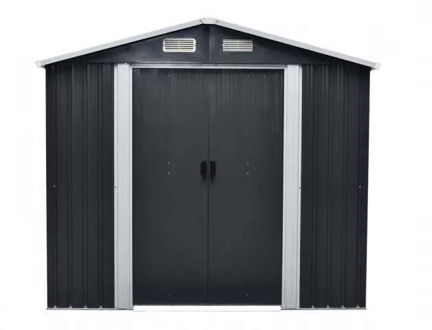 Casetta da giardino in metallo Stanley I 226 x 162 cm antracite