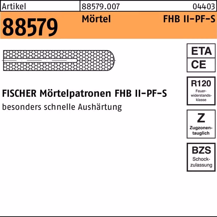 cartuccia fischer FHB II-PF 16x95