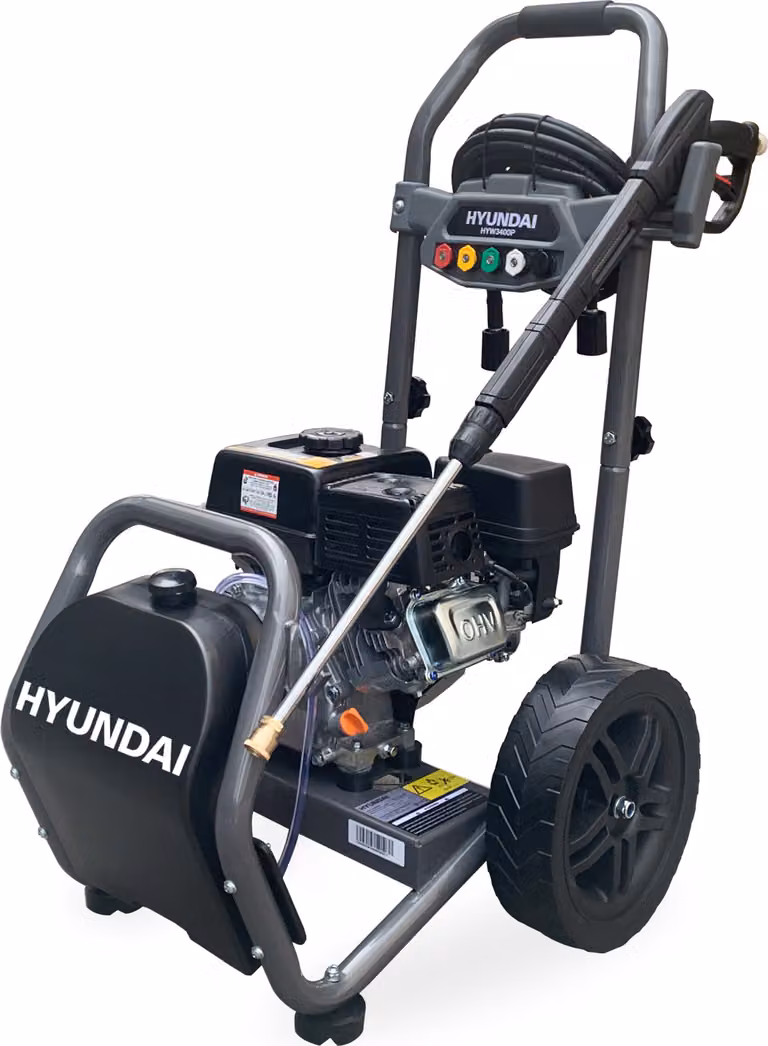 HYUNDAI Idropulitrice a benzina HYW3400P (5 CV, 234 bar, 540 l/h, 4 tempi, tubo da 10 metri)