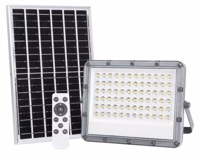 Proiettore LED da 100 W con pannello solare e sensore crepuscolare PILOT Ecolight EC20094