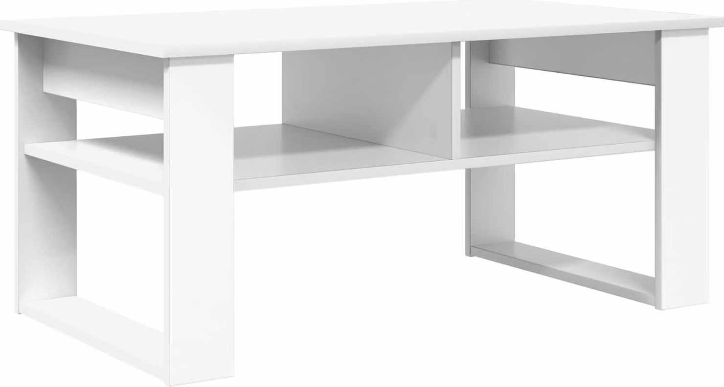 Tavolino da salotto Bianco 96 x 54 x 44 cm Legno multistrato