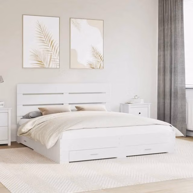 Struttura del letto Bianco 180 x 200 cm Legno ingegnerizzato 3411943