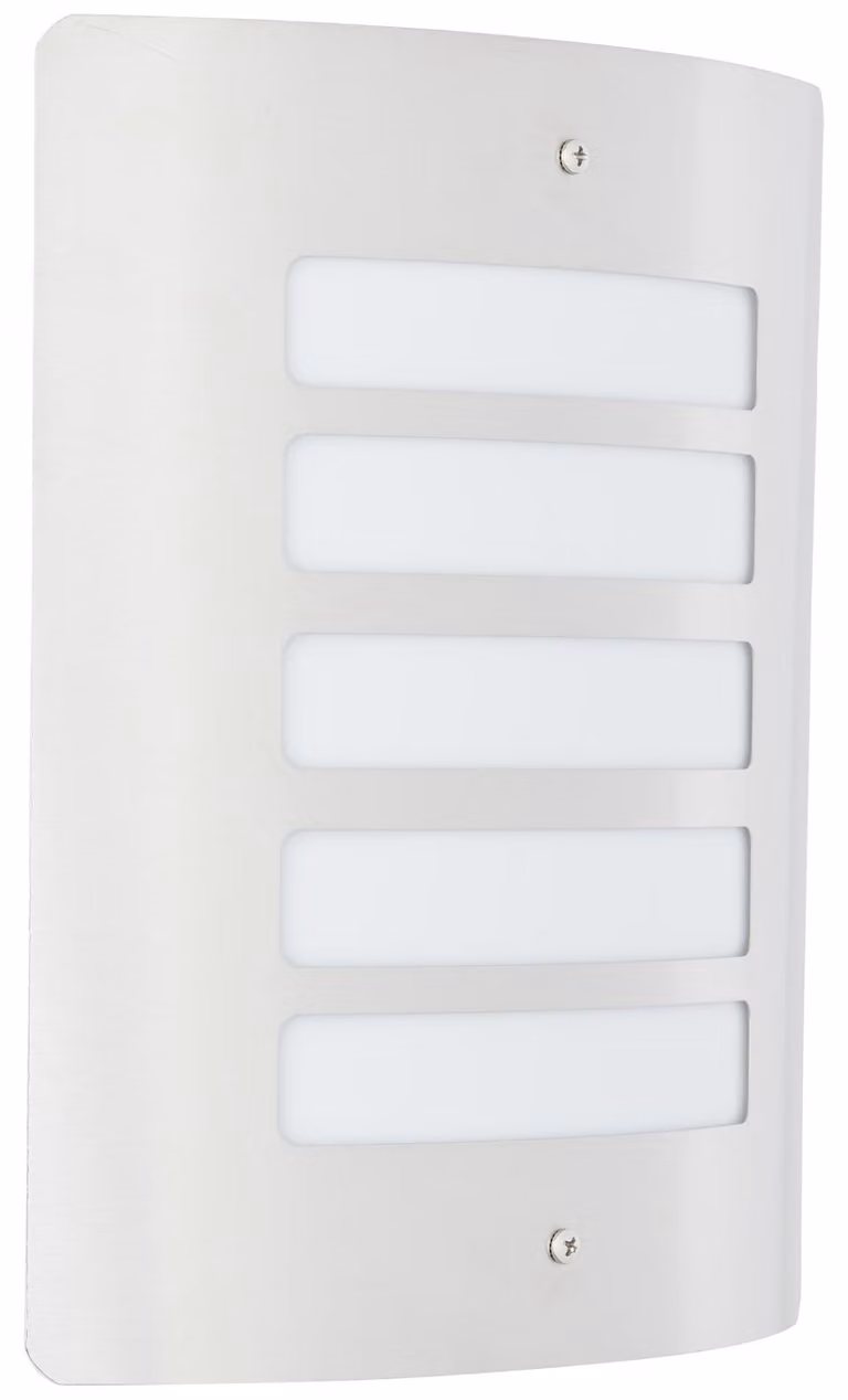 Lampada da parete per esterni Todd IP44 E27 60 W in acciaio inox