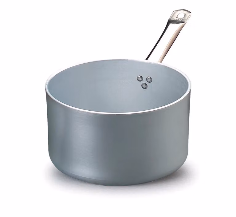 Casseruola alta in alluminio con un manico in acciaio inox, spessore 5 mm, diam. 16cm