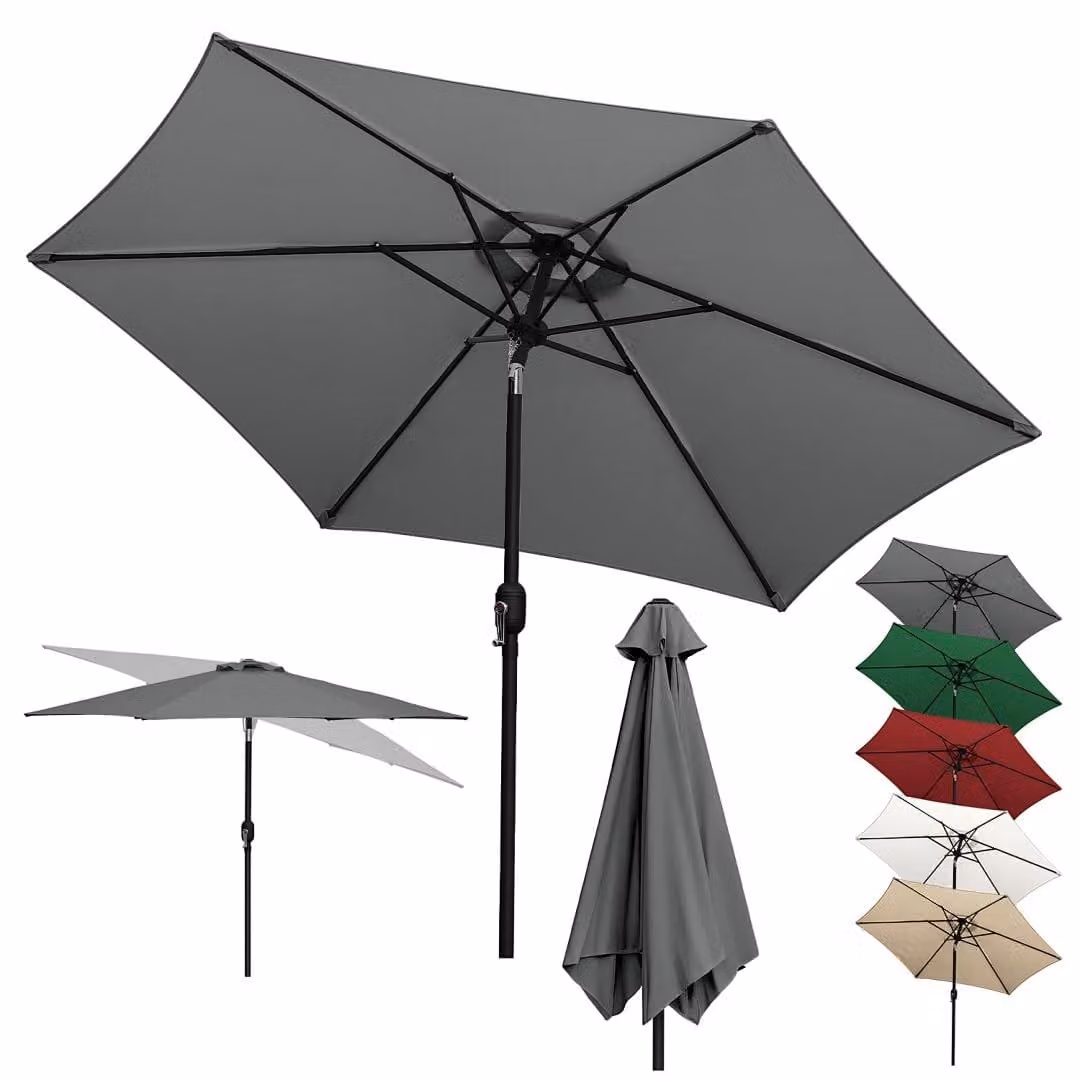 Parasole a sbalzo - Waterrepellente - Con manovella - 270 - 350 cm