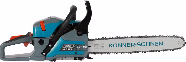 Motosega a benzina Könner & Söhnen KS CS31G-20-1. Motosega per uso domestico, ideale per lavori di giardinaggio