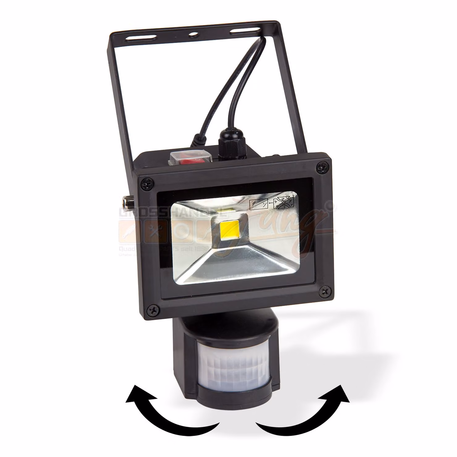 Faretto solare a LED con rilevatore di movimento 10 Watt