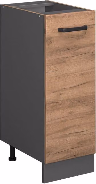 Armadio dispensa alto per cucina R-Line Vicco, Rovere e Antracite, L: 30 cm, H: 181,6 cm, P: 46 cm – 1