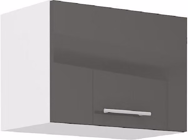 Armadietto per cappa aspirante LAJLA - larghezza 50 cm, grigio / bianco