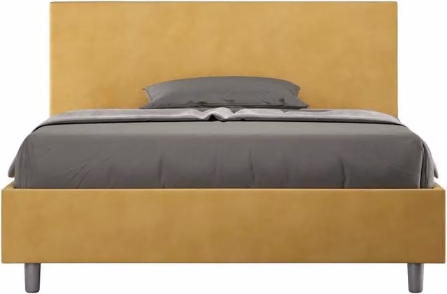 Letto Matrimoniale Extra Large 200x200 cm Senza Rete Adele Ocra