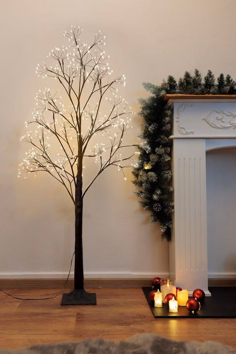 Albero MagicHome Natale, in plastica, 504xLED bianco caldo, 1.2 m