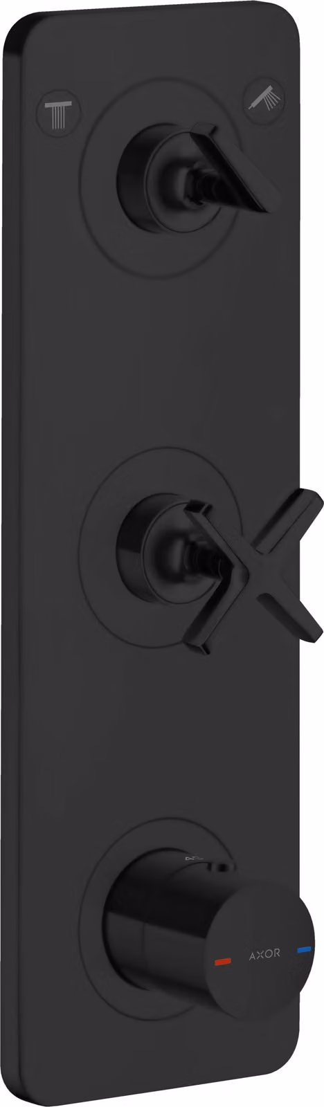 hansgrohe AXOR Citterio E module thermostat encastré 38 x 12 pour 2 consommateurs, 36703670, 36703670