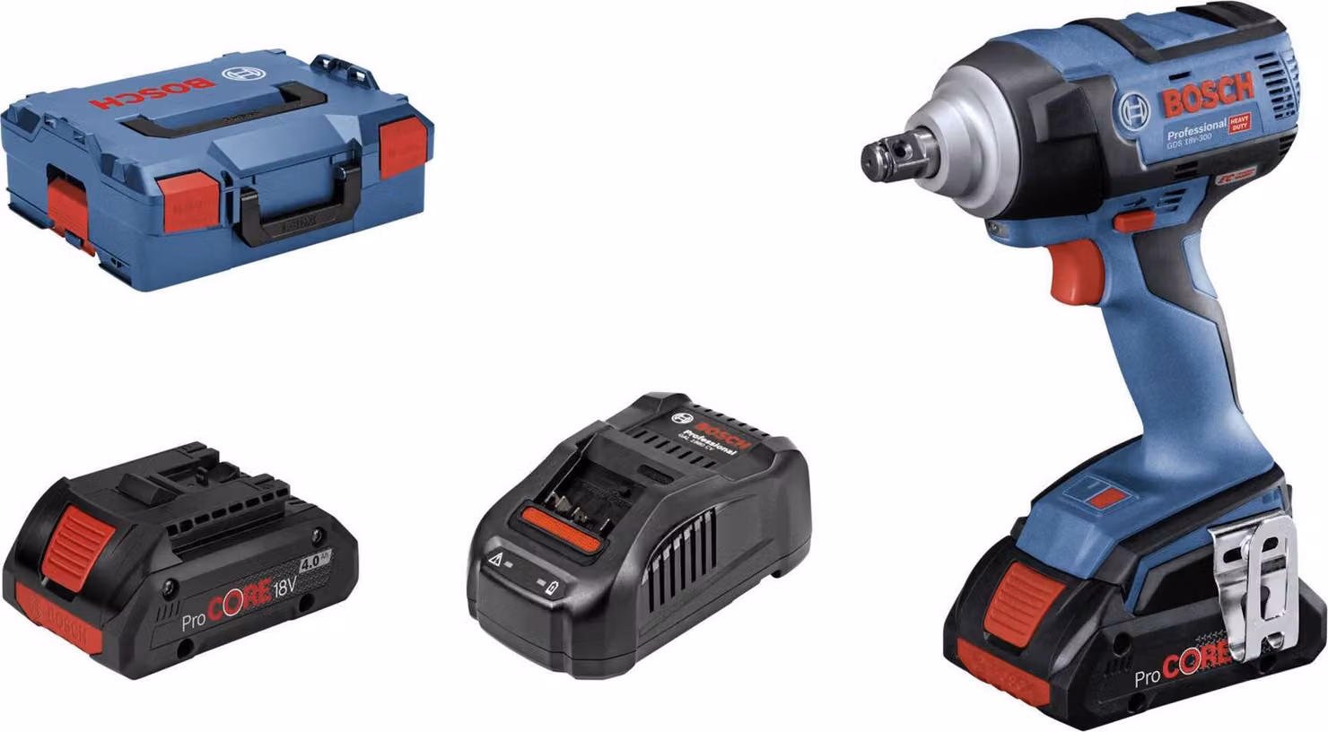 Avvitatore a impulsi a batteria Bosch GDS 18V-300 Professional
