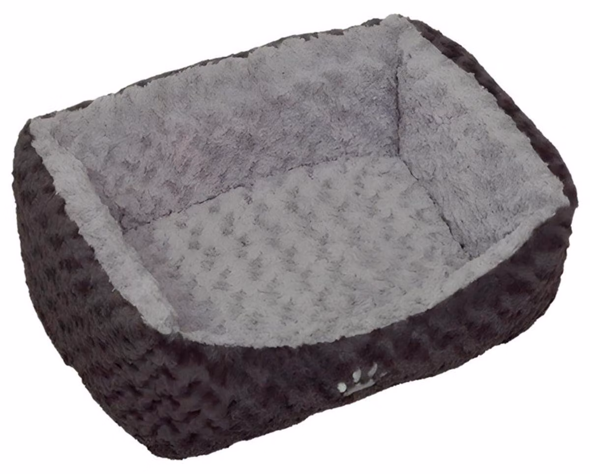 Nobby letto confortevole "SEOLI" L x P x A: 75 x 60 x 23 cm grigio scuro / grigio chiaro