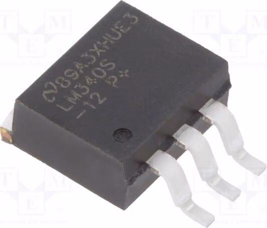 1x IC: Regolatore di tensione 1,5A, 12V, linea stabilizzata (non regolabile), SMD LM340S-12/NOPB