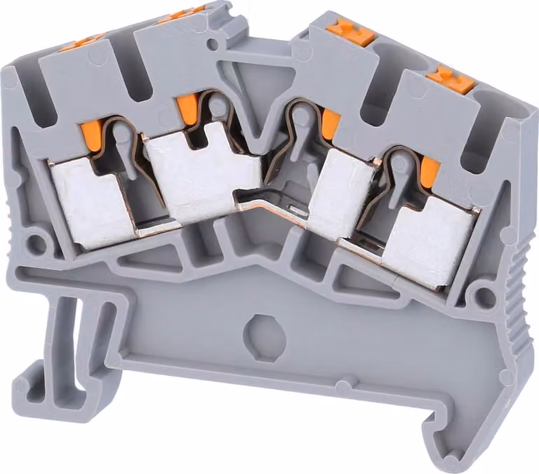 Phoenix Contact Morsetto passante PTS 2,5-QUATTRO Connessione push-in Tensione nominale 800 V Corrente di breve durata 0,30 kA - 1 pezzo