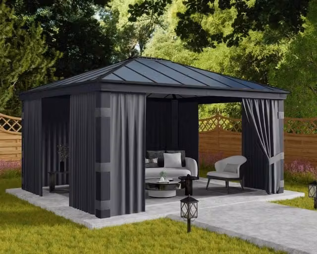 Set Di Tende Per Gazebo Dallas 4.3X5