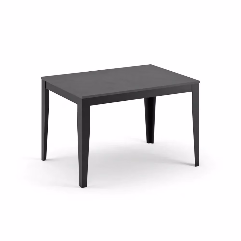 Tavolo da pranzo allungabile Moon Duzzle effetto cemento grigio e nero L: 156-316 cm, P: 90 cm, H: 76 cm – 2