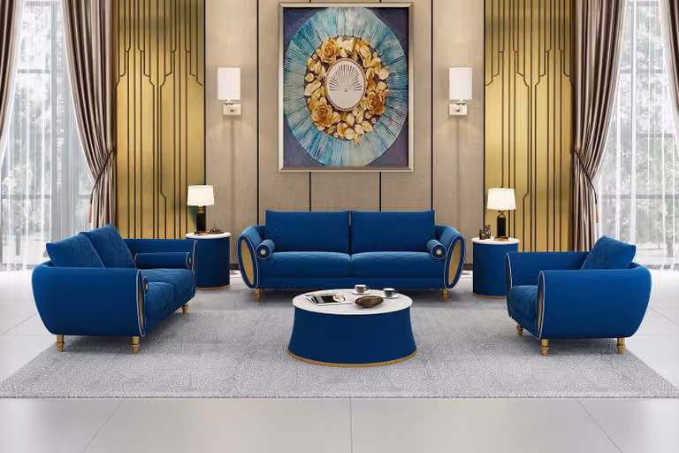 Sofagarnitur 3 2 1 Sitzer Set Design Sofa Polster Couchen Couch Modern Garnitur