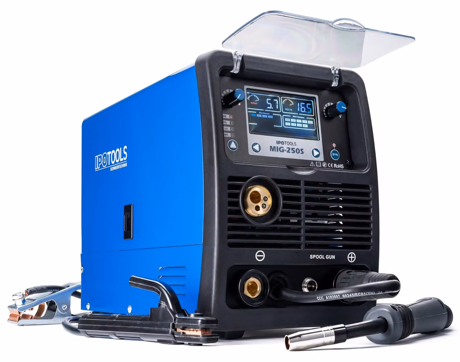 Apparecchio di saldatura MIG MAG 250A - Inverter sinergico - Multifunzione - 230V