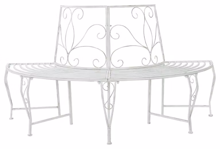 Panchina in legno 4 posti 160 x 80 x 89 cm Acciaio
