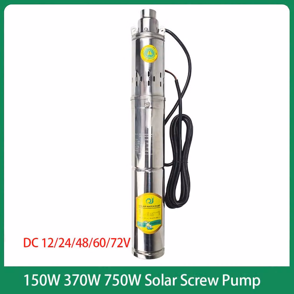Pompa solare a corrente continua senza spazzole - 750W, 48V-72V - Altezza di sollevamento: 100 metri