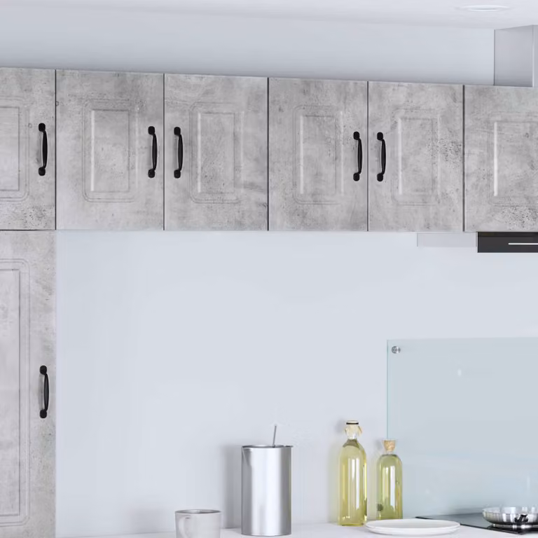 vidaXL Set di 2 pannelli per lavastoviglie Kalmar moderni in MDF Grigio opaco