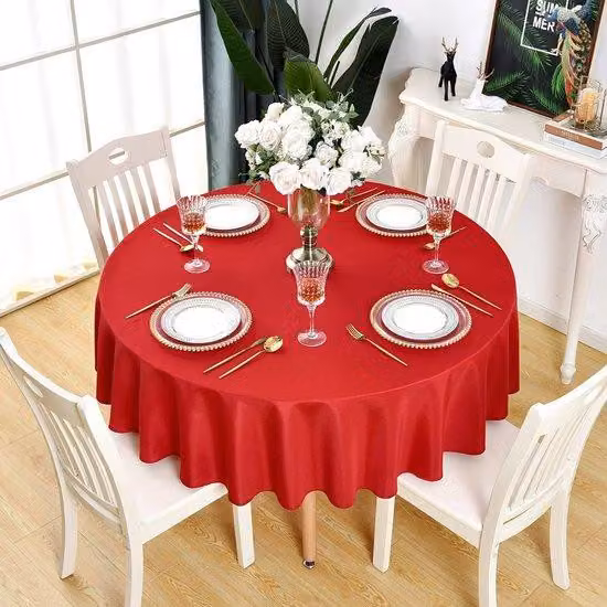 Copertura per tavolo impermeabile, 150 cm, con motivo in cotone e resistente alle macchie
