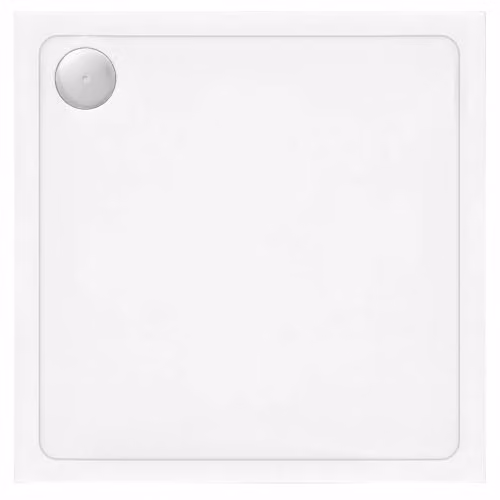 Rea - Piatto Doccia Savoy 80x80 Copritappo rame spazzolato - Acrilico - Bianco - 80 x 80 x 6 cm