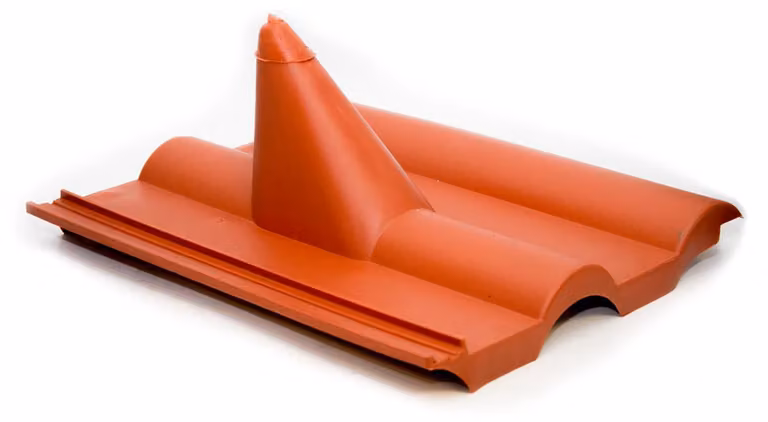 PremiumX Francoforte Tegola rossa Copertura del tetto Tegola in plastica PVC