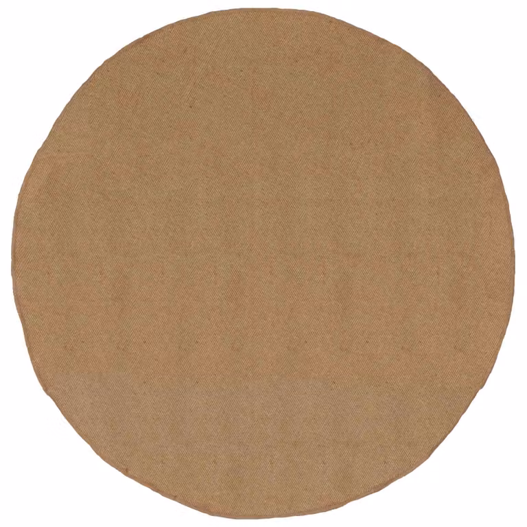 Tappeto rotondo in juta vidaXL, moderno e lavabile, colore beige/marrone, Ø 180 cm
