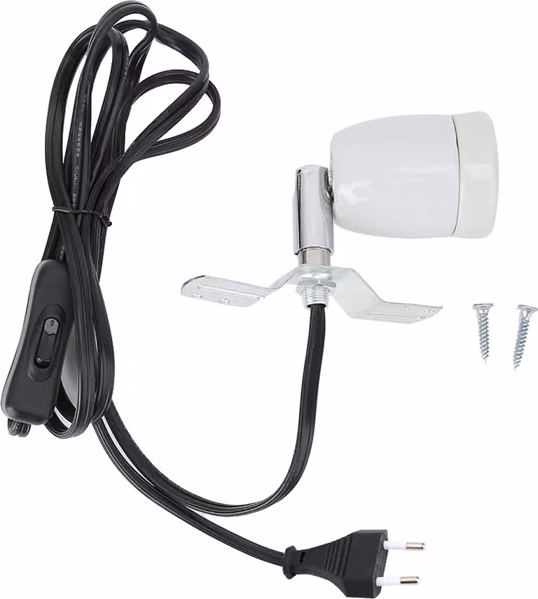 E27 rotante rettile Pet Clip Clip calore lampada portalampada 300W