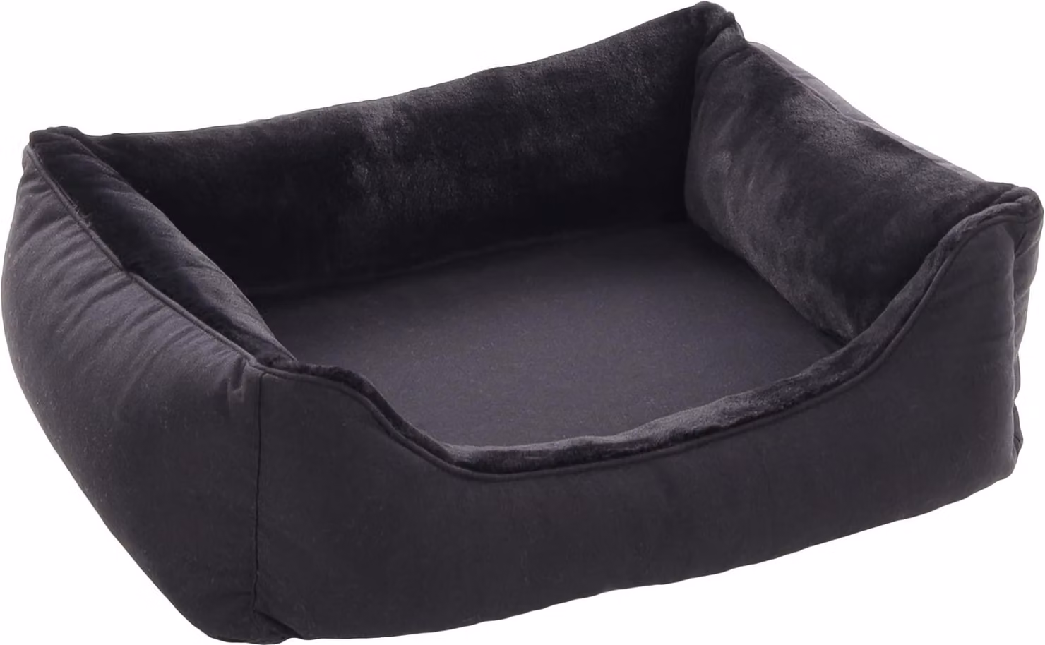 Cestino per cani Flamingo Esmo rettangolare nero, dimensioni: 70 x 67 x 22 cm