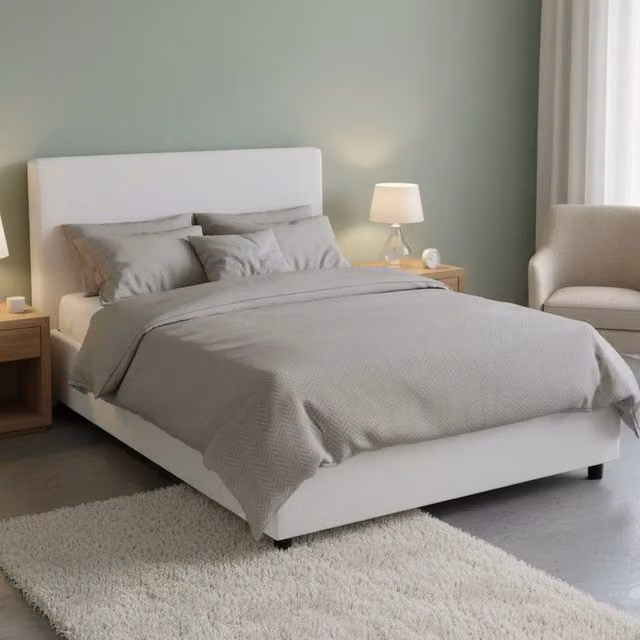 Letto contenitore Alia di Talamo Italia, modello moderno con base a sollevamento, colore bianco, L/P/H: 120 x 200 cm – 1