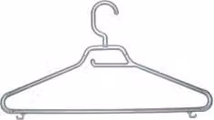Set di 3 grucce in plastica e metallo con graffa portacintura Tontarelli Grigio L 43 cm x P 24 cm