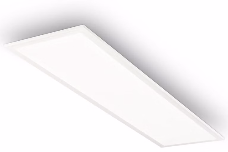 Pannello LED SIMPLE Briloner, bianco neutro, protezione dagli spruzzi d'acqua IP44, bianco, 100 x 25 x 6 cm