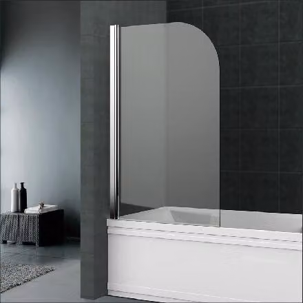 Mereo Accessori per la doccia - Parete doccia 750x1450 mm, cromo/vetro trasparente CK70121K