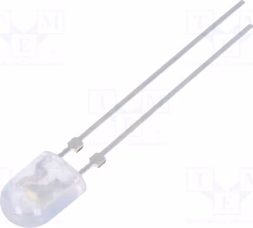 5 LED, angolo di emissione 80/40°, bianco freddo, dimensioni 5x4 mm, 3500 mcd, senza flangia, modello FYL-5464UWW1C-S2, diodi LED per montaggio superficiale (TH)