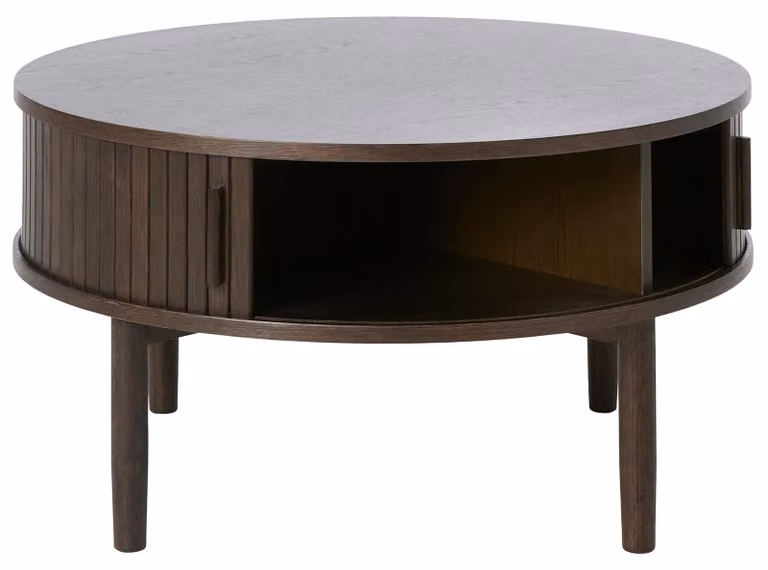 Selsey Meta - Tavolino, legno di quercia scuro, 85 cm