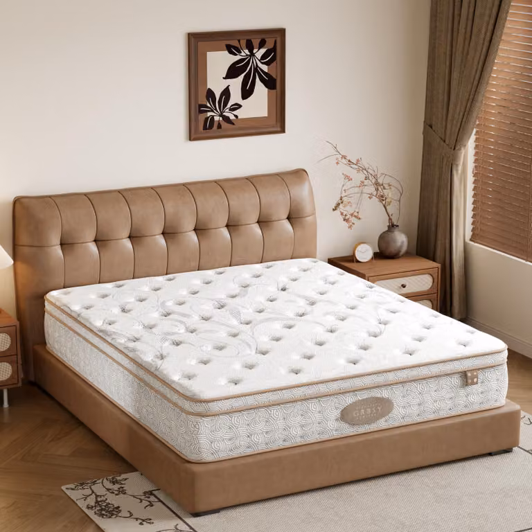 Materasso ibrido, dimensioni 160x200 cm, altezza 30,5 cm, modello H4, con 7 zone di comfort e sistema a molle insacchettate