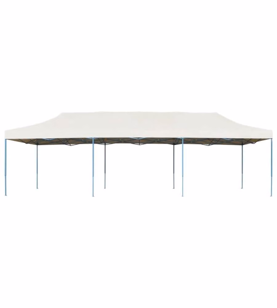 Gazebo Pieghevole Pop-Up 3x9 m Crema
