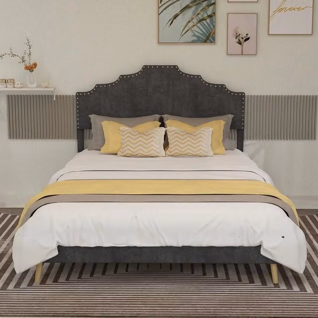 Letto Contenitore Imbottito ¨C Xylo ¨C Grigio 140x200