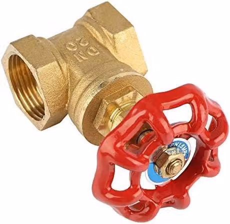 Valvola a sfera in ottone, filettata 3/4", DN20 - Duratura ed economica - Adatta per acqua e gas - Valvola a sfera manuale - Compatta...